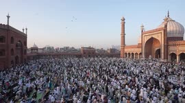 India: Muslims perform Eid al-Fitr prayers in India