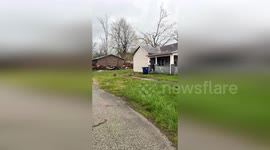 US: Tornado Rips Through Princeton Indiana Damages High School and Homes