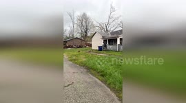 School and homes damaged by tornado in Indiana