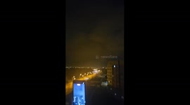 Russian Geran-2 drone attack targets military facility in Kharkiv, Ukraine
