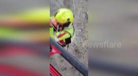 Stranded hiker rescued from 1,200m high peak in Italy
