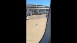 Luggage Gets Left Alone On Tarmac
