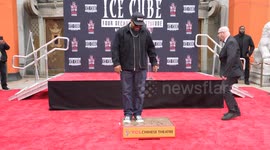 CA: Ice Cube Hand & Footprint In Cement Ceremony