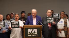 US: Senator Schumer speaks on Social Security