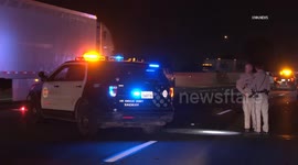 US, Los Angeles: Tarzana LASD Involved Traffic Collision