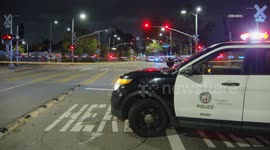 US, Los Angeles: Rancho Park Fatal Hit and Run Auto vs Pedestrian