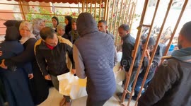 Palestinians hold funeral for relatives killed in Israeli airstrike on Khan Younis