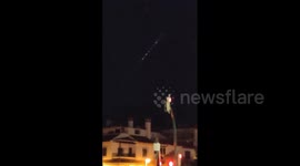 Spain: Line of Lights from Starlink Launch Seen in South Region