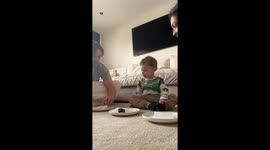 Seeing if Our Toddler Will Share a Cookie