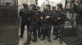 Argentina: Pensioners rally outside Argentina's Congress to demand decent pensions
