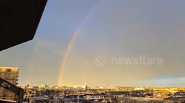 Japan: Double Rainbow Stretches Across Sky Over Tokyo Area