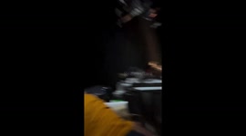 Frontier air spot engine fire and passenger pannic