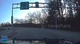 Wisconsin Chase Ends in Rollover, Dramatic Dashboard Camera Footage