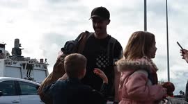 Emotional moment: 130 Days at Sea: Bertholf Crew Returns to Warm Welcome