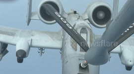 Japan: KC135 Refuels F16 and A10 Aircraft During Combat Search and Rescue Exercise