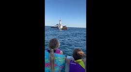 Family witnesses tugboat sinking turned artificial reef in once-in-a-lifetime dive club outing