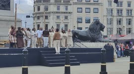 'Oh man' The Passion of Jesus 2025 in Trafalgar Square, London