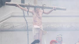 The Passion of Jesus 2025 in Trafalgar Square, London, England
