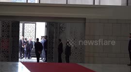 Syria: Palestinian President Abbas meets Syrian President Shara in Damascus