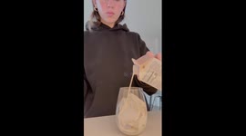Iced Coffee Shatters Wine Glass
