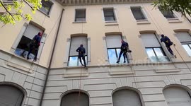 Italy: Superhero acrobats bring Easter joy to young patients at Milan Children's Clinic