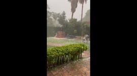 Tennis Ball-Sized Hailstones Pound Islamabad in Rare Storm, Caught on Camera by Ex-Senator Mustafa Nawaz Khokhar”