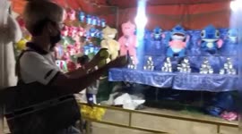 Man's rage throw at carnival in Iloilo, Philippines