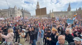Thousands protest Supreme Court ruling on definition of woman in London