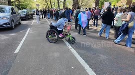 Thousands turn out for the Trans Rights Emergency Protest Of The Supreme Court Ruling