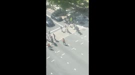 April 19, 2025 no Kings protester leaving Concord California