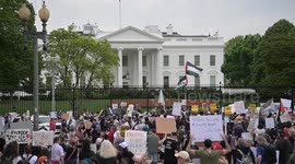 US: Hundreds join “Hands Off” rally outside White House against Trump administration and Elon Musk