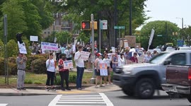 US: Protest held in South Carolina against Trump administration
