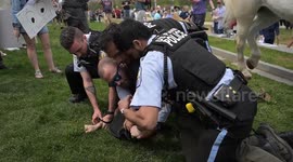 US: Demonstrators rally against Trump administration in Washington DC