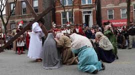 USA: 48th Annual Via Crucis - Living Way of the Cross held in Chicago