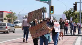 CA: Santa Maria Rallies to Defends Democracy