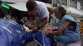Mexico: Mexicans ignite 'Judas' effigies in pre-Easter tradition