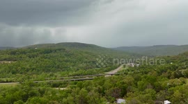Rare Tornado from Shelf Cloud