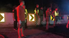 Horror bus crash fire kills driver and six passengers in Thailand