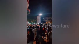 Huge shrine collapses onto devotees at festival in India