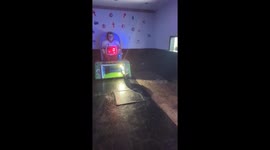 Friends celebrate birthday at pub with a funny machine mishap moment