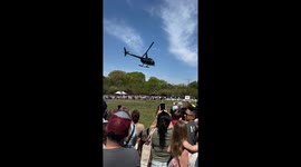 Helicopter Easter egg drop turns into mad dash