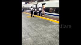 Woman arrested after preventing train door from closing to allow late friend to board
