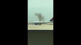 Delta Flight Catches Fire at Orlando Airport, Prompting Emergency Evacuation – No Injuries Reported