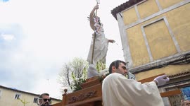 Easter Holy Week Procession in Aranjuez, Spain – Semana Santa, Penitents in Traditional Robes, Religious Rituals