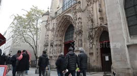 France: Mass held at Saint-Merry Church in Paris following death of Pope Francis