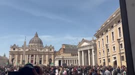 Vatican City: Pope Francis Death Sparks Mourning At St Peters Basilica