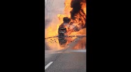 Massive Semi Fire Shuts Down Indiana Highway, No Injuries Reported