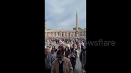 Vatican: Footage of St. Peter’s Square After Pope France’s Death Announced