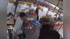 A bull suddenly jumped so high that it created an uproar in Chhatarpur, Madhya Pradesh