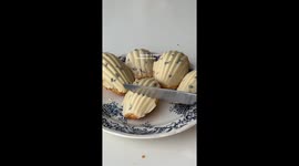 Delicious French Lavender and Lemon Madeleines come to life in this satisfying baking video